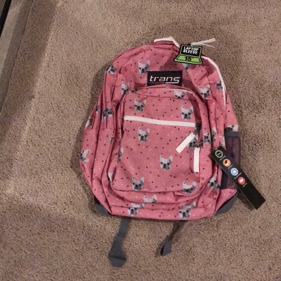 pink dog backpack